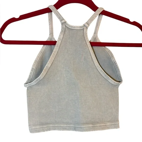 FREE PEOPLE FP MOVEMENT Happiness Runs Crop Tank Stone Eagle XS/S - Picture 3 of 9